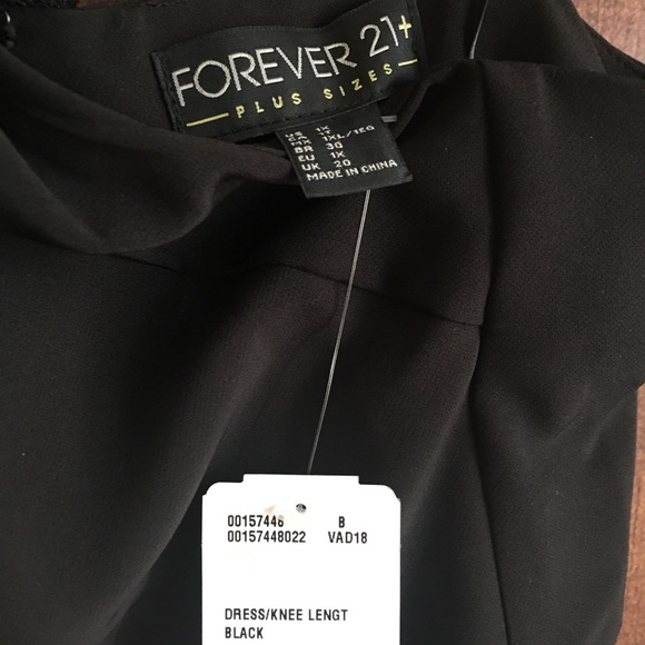 Forever 21 Plus Size Little Black Dress Lot 1X 2X - Picture 8 of 8